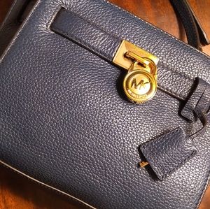 Michael Kors Blue Leather Crossbody NWOT